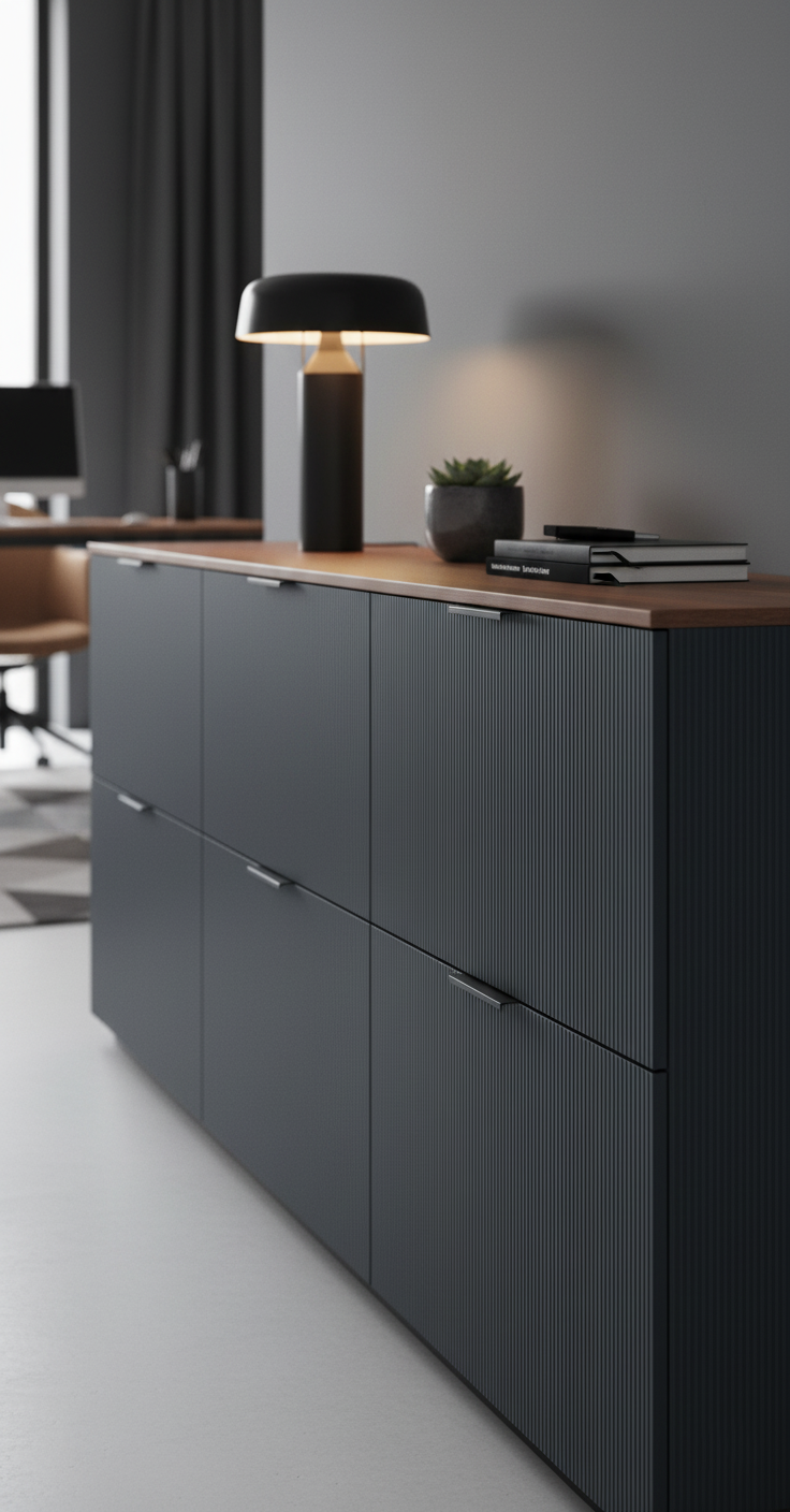 Office Workspace with Coco Black Desks